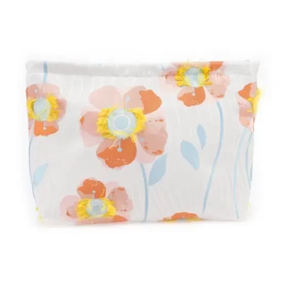 Unique Bargains Women Portable Floral Makeup Bag Assorted Color 1 Pc image {3}