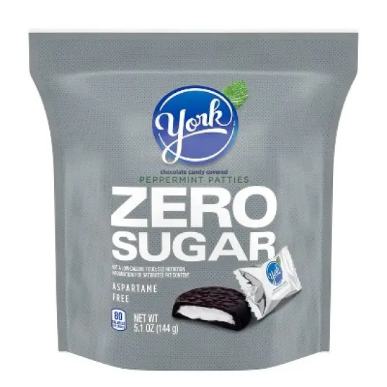 York Zero Sugar Chocolate Peppermint Patties Candy - 5.1oz image {1}
