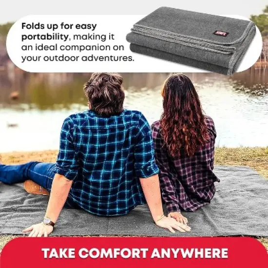 Military Wool Emergency Blanket - King Size 96"x108" image {4}