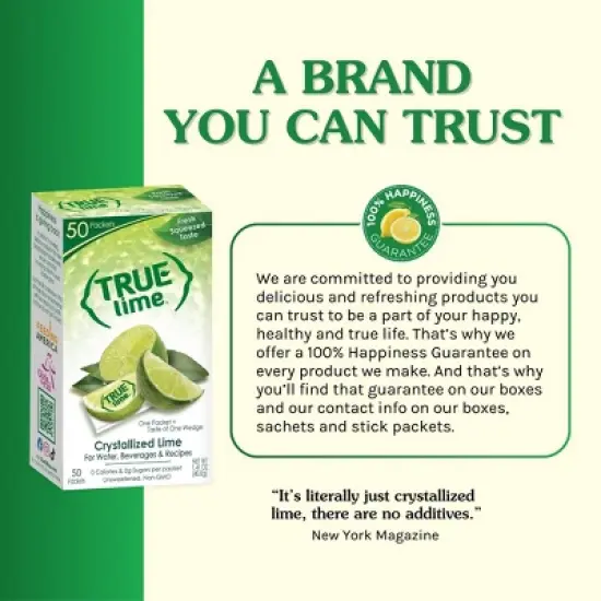 True Lime crystalized lime Flavored Water - 32pk/0.9oz Cans image {5}