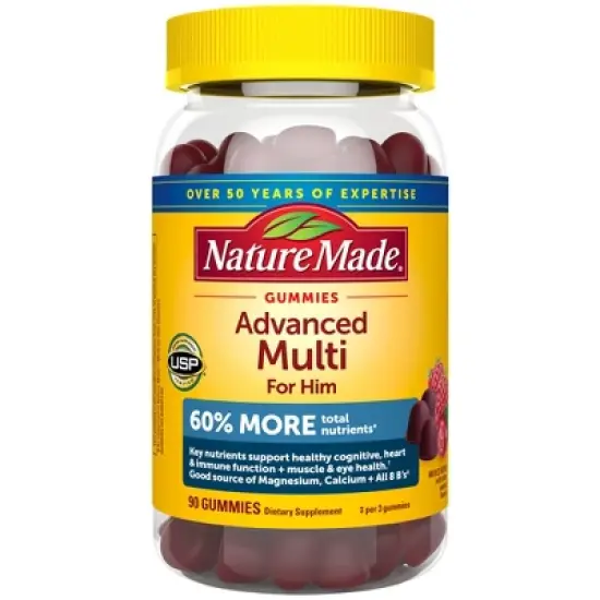 Nature Made Advanced Multivitamin Men Gummies - 90ct image {10}