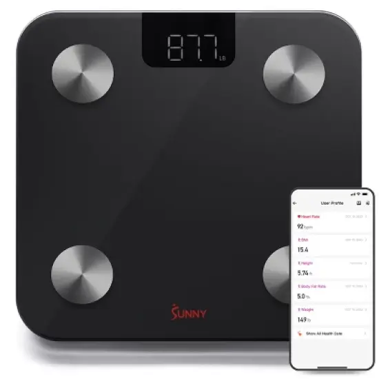 Sunny Health & Fitness Composition BMI Smart Scale SunnyFit&reg; App Compatible - SF-WS022063 image {6}