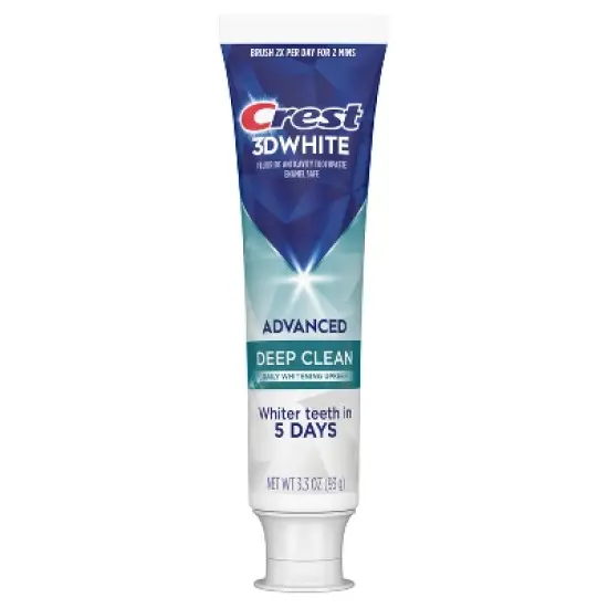 Crest 3D White Advanced Deep Clean Toothpaste - 3.3oz image {1}