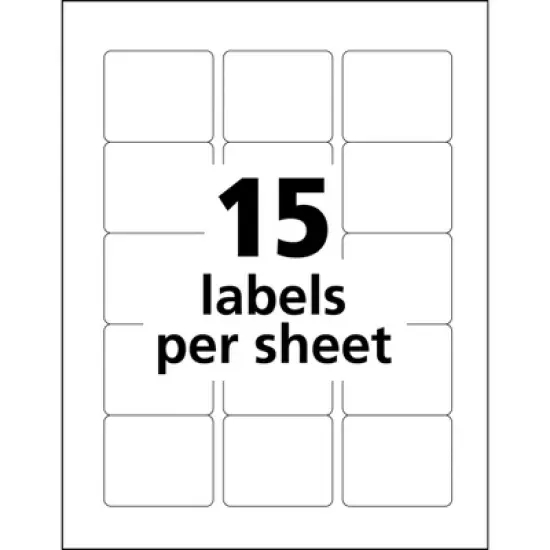 Avery Durable Easy Peel ID Labels, Sure Feed Technology, Permanent Adhesive, 2" x 2-5/8", 120 Labels (6793) image {4}