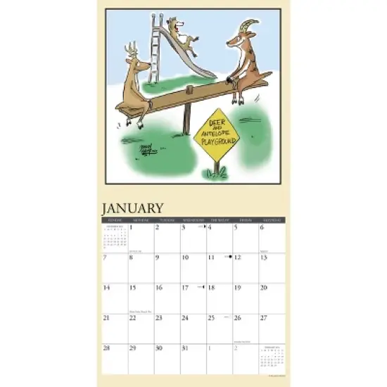 Willow Creek Press 2024 Wall Calendar 12"x12" Not Out of the Woods by Jonny Hawkins image {2}