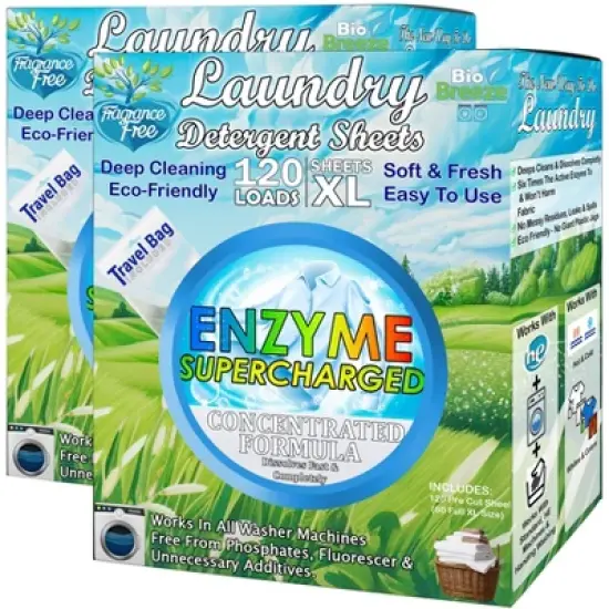 5 Star Super Deals Laundry Detergent Sheets (240 Loads) Eco-Friendly, Hypoallergenic, & Enzyme-Based Powerful Stain Removal image {18}