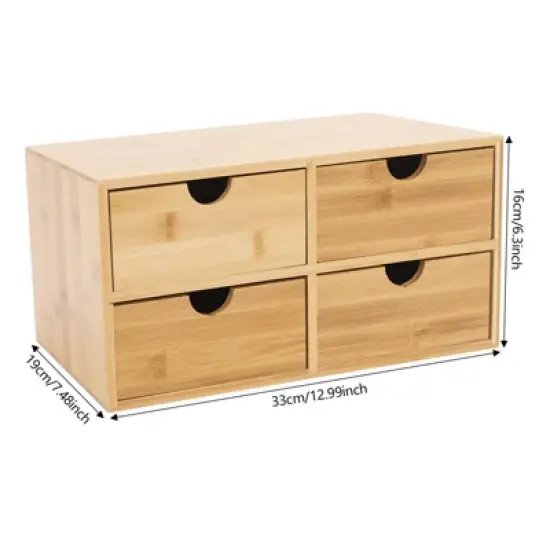 YIYIBYUS 4-drawer Desk Organizer, Tabletop Storage Organizer image {3}