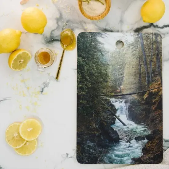 Luke Gram Little Qualicum Falls Cutting Board Rectangle - Deny Designs image {1}