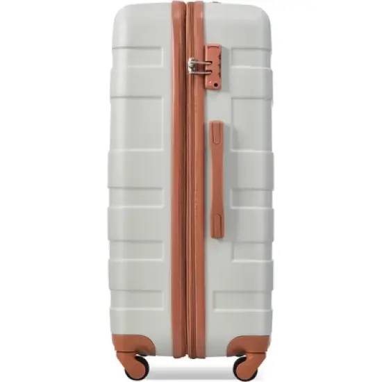 3 PCS Expandable ABS Hard Shell Luggage Set with Spinner Wheels and TSA Lock - ModernLuxe image {12}