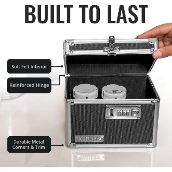 VAULTZ LOCKING MEDICINE BOX BLACK, 1 CT image {5}