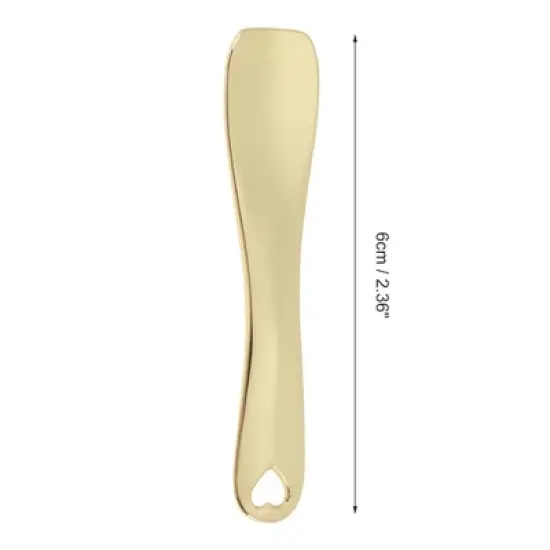 Unique Bargains Flat Mini Makeup Cosmetic Spoon 2 Pcs image {3}