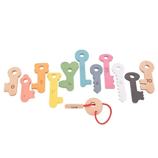 Tickit Rainbow Wooden Keys, Set of 11 image {5}