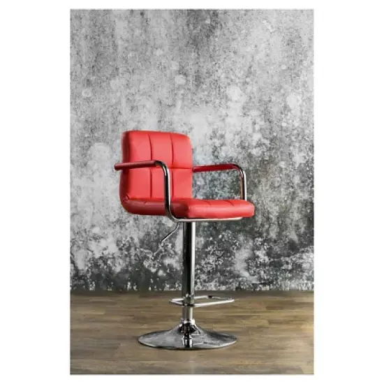 Ethan Adjustable Swivel Barstool with Arms - Furniture of America image {5}