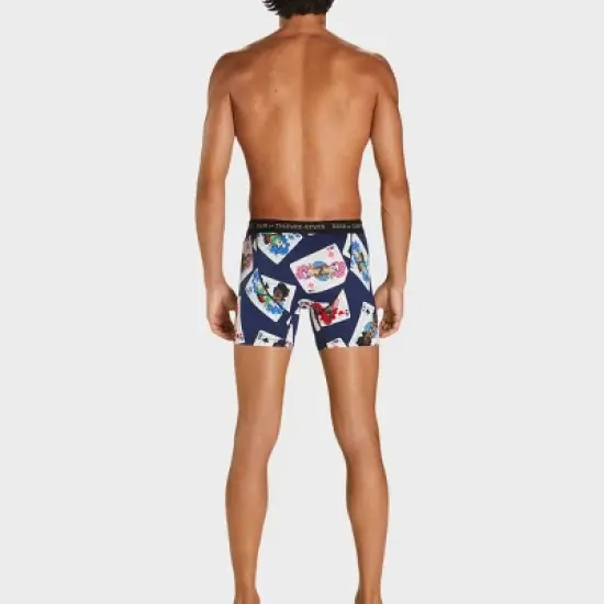 Pair of Thieves Men's Queens Super Fit Boxer Briefs - Royal Blue image {5}