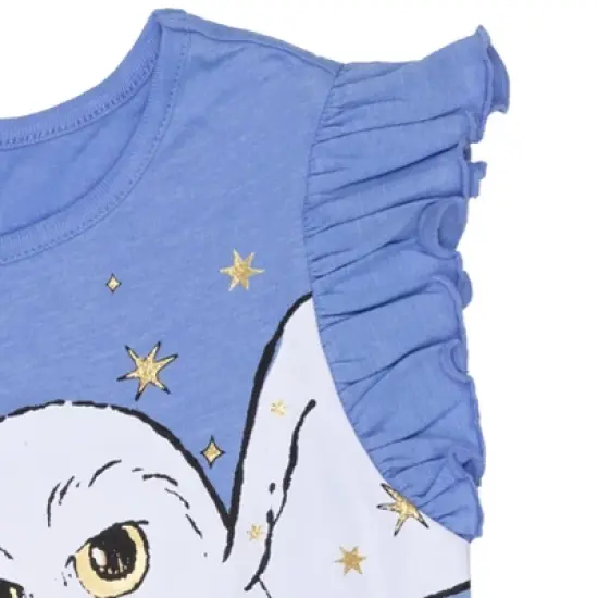 Harry Potter Hogwarts Hedwig Owl 2 Pack Graphic T-Shirts Maroon / Blue  image {8}