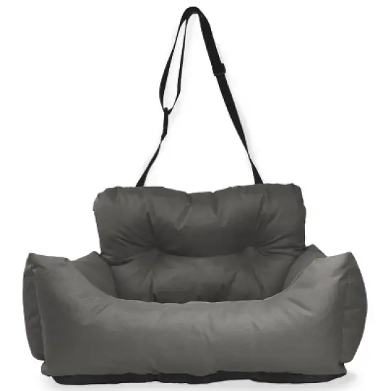 Precious Tails Chew and Water Resistant Travel Dog Bed - Gray image {3}