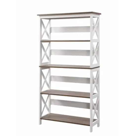 60" Oxford 5 Tier Bookcase - Breighton Home image {6}