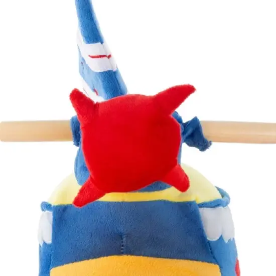 Toy Time Kids' Soft Fabric-Covered Wood Ride-On Rocking Ship Toy image {3}