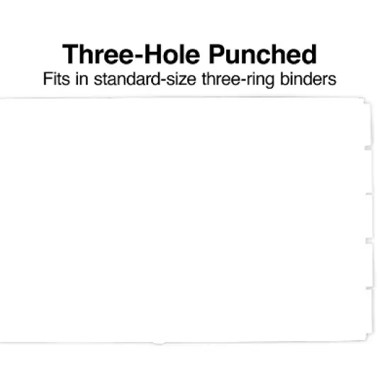 Staples Insertable Paper Dividers 5-Tab White with Multicolor Tabs 13496/11270 image {3}