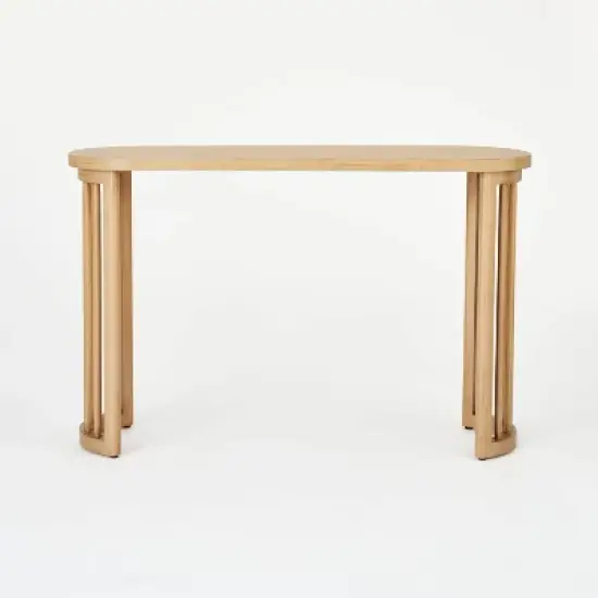 Burbank Wood Console Table Natural - Threshold&trade; designed with Studio McGee image {2}