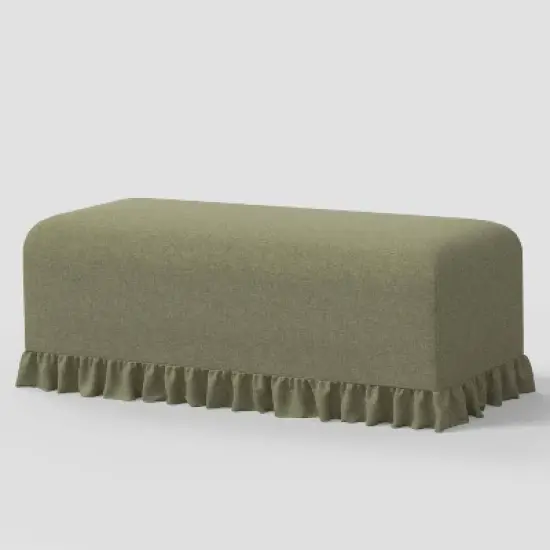 Ruffle Slipcover Dining Bench - Threshold&trade; designed with Studio McGee image {15}