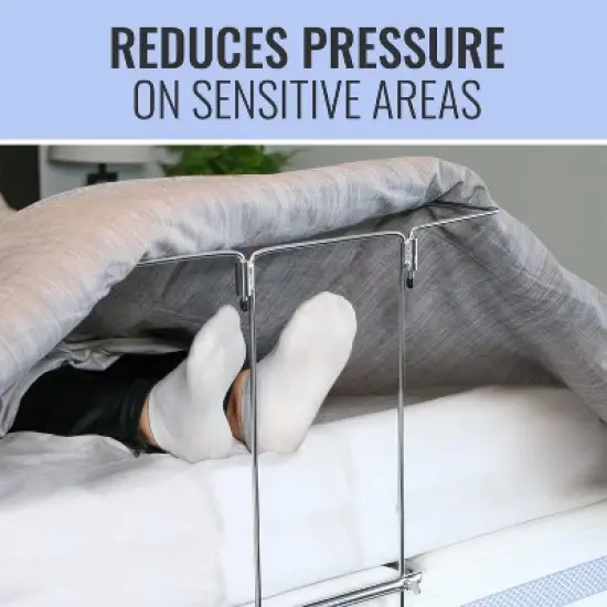 DMI Blanket Lifter Support Bar with Adjustable Frame Keeps Blankets and Sheets from Pressing on Body to Relieve Pressure and Temperature image {1}