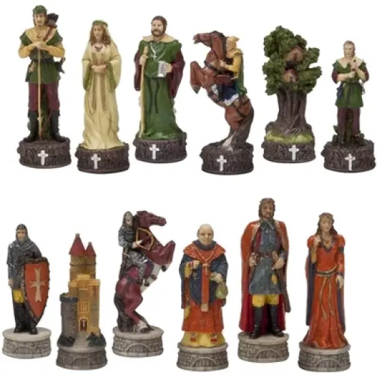 WoldWise Imports Chess Pieces - Resin - Robin Hood image {2}