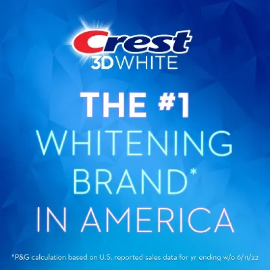 Crest 3D White Advanced Teeth Whitening Toothpaste, Radiant Mint image {5}