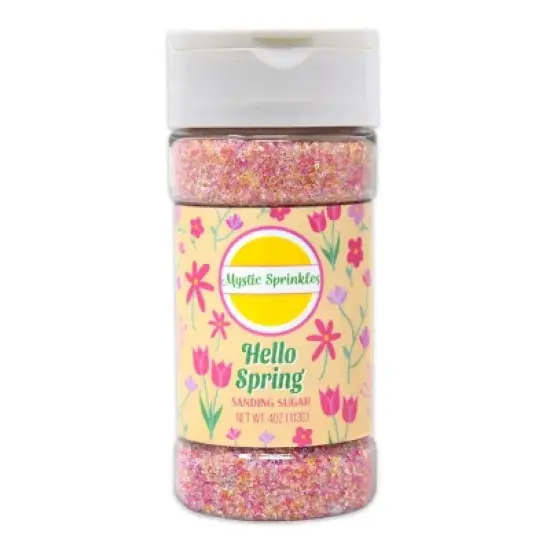 Mystic Sprinkles Hello Spring Sanding Sugar 4oz Bottle image {1}