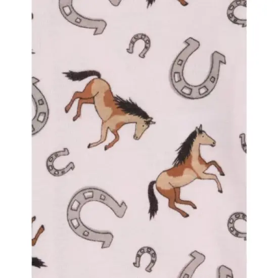 Leveret Footed Sleeper Cotton Girls Pajamas image {2}