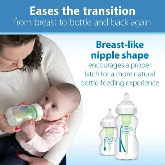 Dr. Brown's Level 2 Wide-Neck Baby Bottle Silicone Nipple - Medium Flow - 2pk - 3m+ image {3}