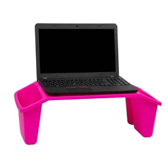 Mind Reader Sprout Collection Portable Desk Side Storage Pockets Pink image {3}