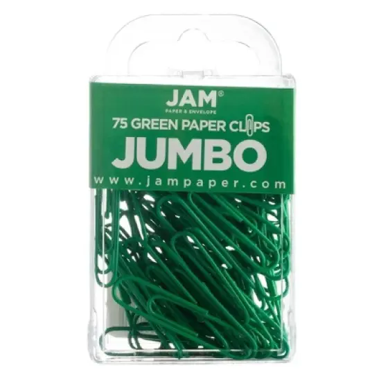 JAM Paper 2" 75pk Colorful Jumbo Paper Clips - Large image {6}