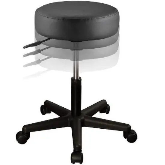 Master Massage Pneumatic Hydrolic Rolling Swivel Stool image {1}