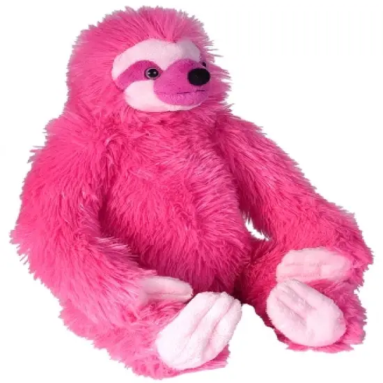 Wild Republic Cuddlekins Vibes Pink Sloth Stuffed Animal, 12 Inches image {1}