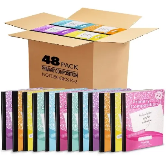 Manaloom Primary Composition Notebook Grades K-2, 100 Sheets - 9.75" x 7.5", Assorted Colors image {6}