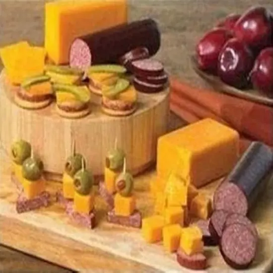 Northlight 7pc Gourmet Sausage and Cheese Football Platter image {4}