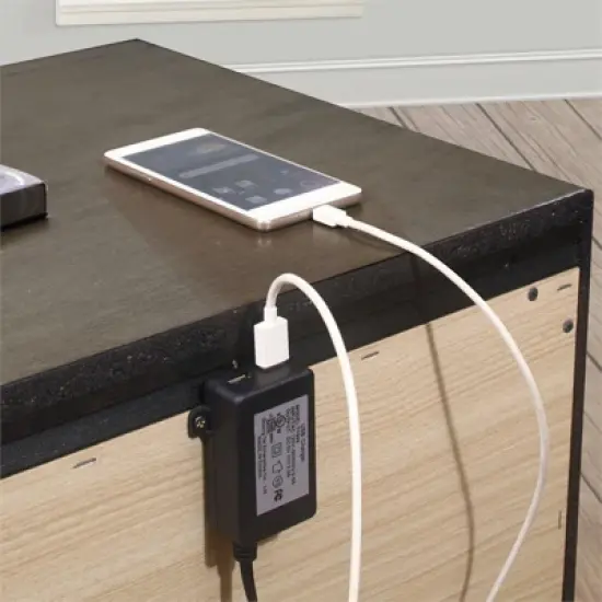 Centralia 3-Drawers Transitional Wood Nightstand in Gray - Lexicon image {4}