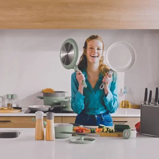 BergHOFF Balance Non-stick Ceramic Pancake Pan 10.25", Recycled Aluminum image {2}