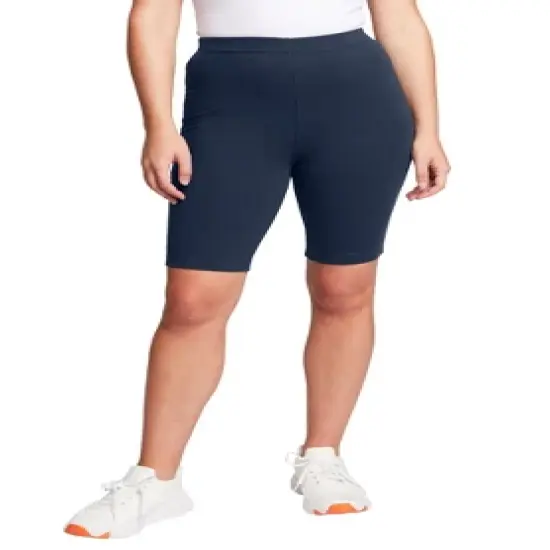 June + Vie by Roaman's Women&rsquo;s Plus Size Classic Bike Shorts image {3}