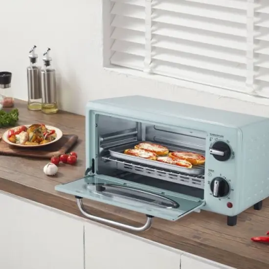 Elite Cuisine 10L Retro Toaster Oven - Mint image {3}