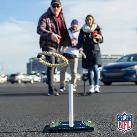 NFL Seattle Seahawks Solid Wood Quoits Toss Game image {4}