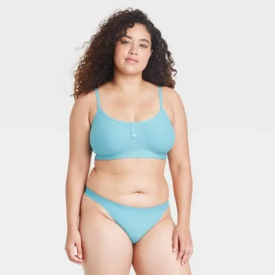Women's Plush Ribbed Bra and Underwear Set - Colsie&trade; image {3}