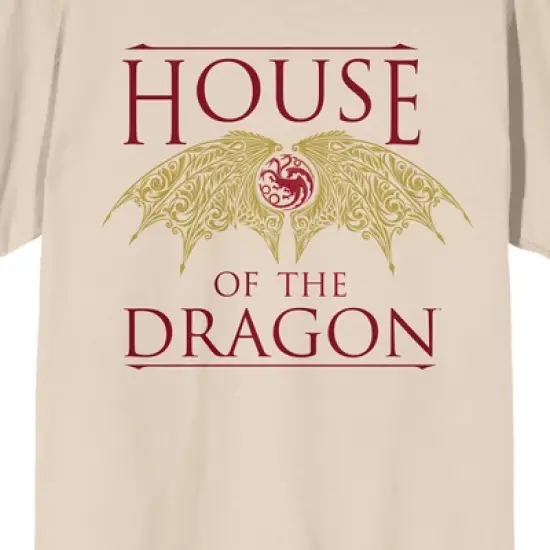 House Of The Dragon Targaryen Wings Crew Neck Short Sleeve Tofu Women's T-shirt image {1}