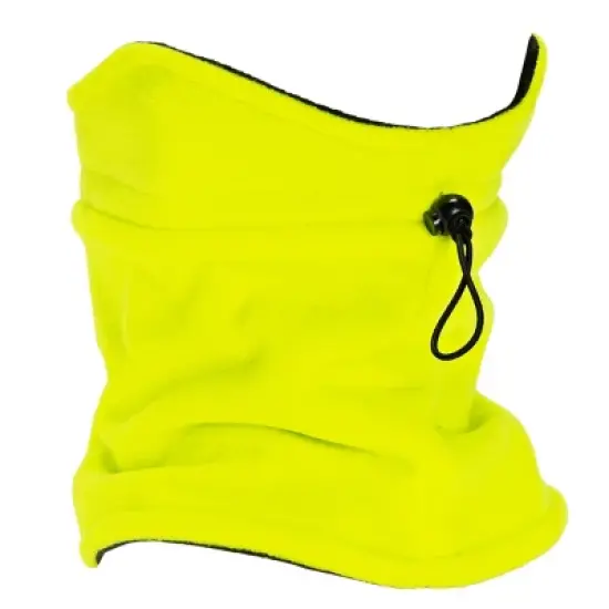 MUK LUKS Quietwear Unisex High Vis Fleece Neck Gaiter, High Vis Green, One Size Fits Most image {2}