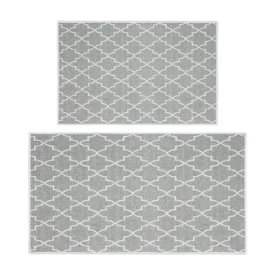 Sussexhome Non Skid Washable Kitchen Runner Rugs Set of 2 - Multipurpose Low Pile Area Rugs for Laundry Room, Entryway, Bathroom - Set of 44 x 24 and 31.5 x 20 Inches Floor Mats image {18}
