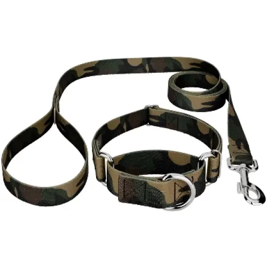 Country Brook Petz Woodland Camo Martingale Dog Collar and Leash image {6}