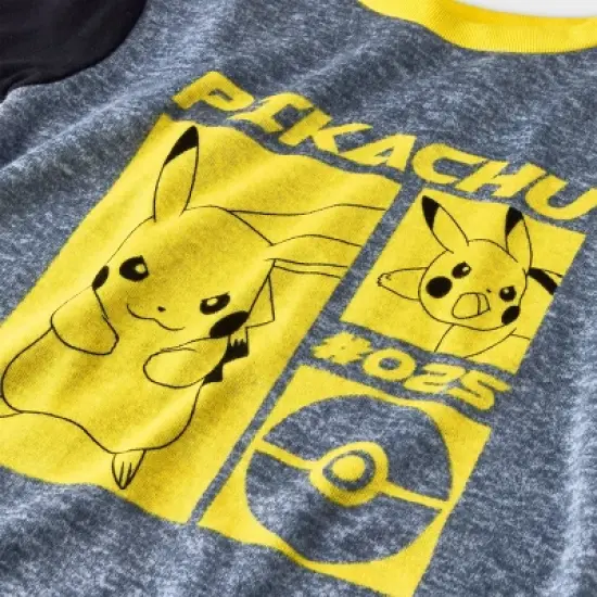 Boys' Pok&eacute;mon Pikachu & Friends 4pc Pajama Set - Yellow image {2}
