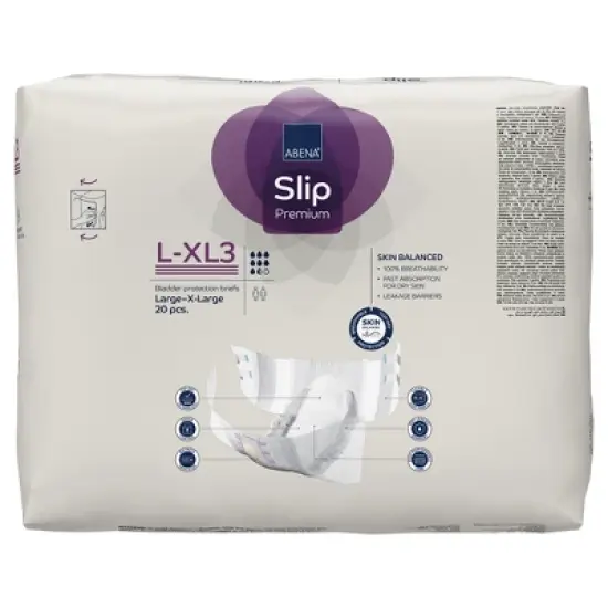 Abena Slip Flexi Fit Adult Incontinence Brief XL Heavy Absorbency Breathable, 1000020865, 20 Ct image {4}
