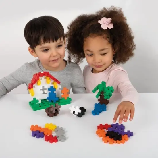 Plus-Plus BIG Learn to Build - Toddler Building STEM Toy - Basic Color Mix image {3}